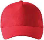 5-панелна памучна капачка, червен