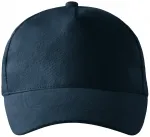 5-панелна памучна капачка, тъмно синьо