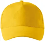 5-панелна памучна капачка, жълт