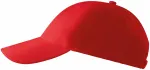 6-панелна бейзболна шапка, червен