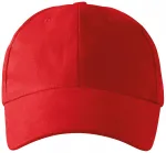 6-панелна бейзболна шапка, червен