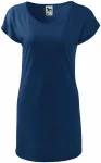 Дамска дълга тениска / рокля, среднощно синьо