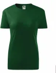 Дамска класическа тениска, бутилка зелено