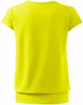 Дамска модерна тениска, лимонено жълто