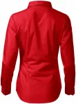 Дамска памучна блуза с дълъг ръкав, червен