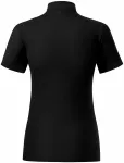 Дамска поло тениска от органичен памук, черен