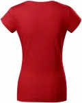 Дамска приталена тениска с кръгло деколте, червен