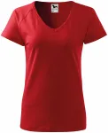 Дамска приталена тениска с ръкав реглан, червен