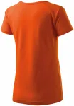 Дамска приталена тениска с ръкав реглан, оранжево