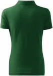 Дамска проста риза поло, бутилка зелено