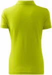 Дамска проста риза поло, липово зелено