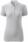 Дамска проста риза поло, светло сив мрамор