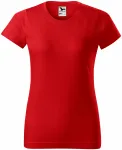 Дамска проста тениска, червен
