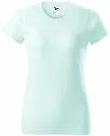 Дамска проста тениска, ледено зелено