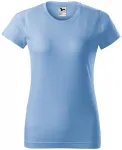 Дамска проста тениска, небесно синьо