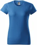 Дамска проста тениска, светло синьо