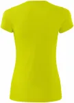 Дамска спортна тениска, неоново жълто