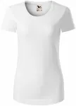 Дамска тениска от органичен памук, Бял