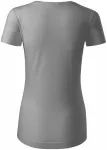 Дамска тениска от органичен памук, светло сребро