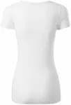 Дамска тениска с декоративни шевове, Бял