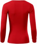 Дамска тениска с дълъг ръкав, червен