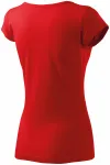 Дамска тениска с много къс ръкав, червен