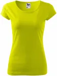 Дамска тениска с много къс ръкав, липово зелено
