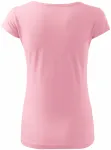Дамска тениска с много къс ръкав, розово
