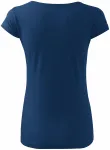 Дамска тениска с много къс ръкав, среднощно синьо