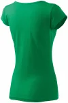 Дамска тениска с много къс ръкав, трева зелено