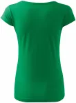 Дамска тениска с много къс ръкав, трева зелено