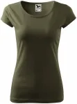 Дамска тениска с много къс ръкав, военни