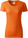 Дамска тениска, текстуриран органичен памук, оранжево