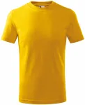 Детска класическа тениска, жълт