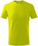 Детска семпла тениска, липово зелено
