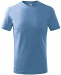 Детска семпла тениска, небесно синьо