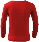 Детска тениска с дълъг ръкав, червен