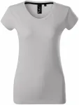 Ексклузивна дамска тениска, сребристо сиво