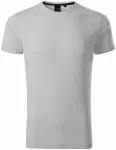Ексклузивна мъжка тениска, сребристо сиво