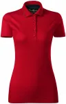 Елегантна дамска риза с поло, формула червено