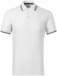 Класическа мъжка поло тениска, Бял