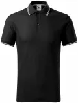 Класическа мъжка поло тениска, черен