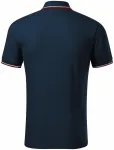 Класическа мъжка поло тениска, тъмно синьо