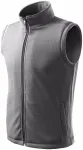 Класическа жилетка от полар, стоманено сиво
