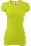 Леко стеснена дамска тениска, липово зелено
