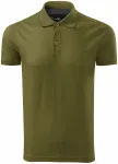 Мъжка елегантна мерсеризирана поло риза, авокадо