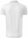 Мъжка елегантна мерсеризирана поло риза, Бял