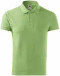 Мъжка елегантна поло риза, грахово зелено