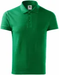 Мъжка елегантна поло риза, трева зелено