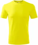 Мъжка класическа тениска, лимонено жълто